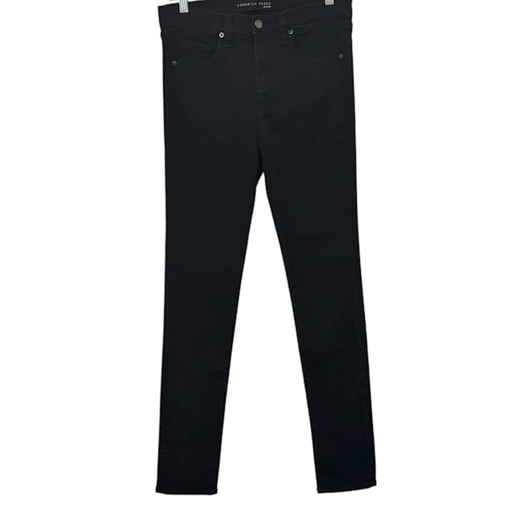 Veronica Beard Denim Black Raven Kate 10" Mid Rise Skinny Jeans Womens‎ 29